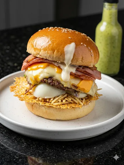 Hamburguesa sencichedar